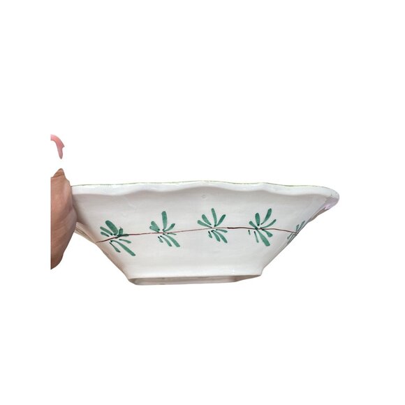 Made in Italy Large Hand-Painted Italian Ceramic Fruit serve plate bowl SKU 9130 - Picture 8 of 14